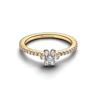 Anello Pandora Donna Stone Cluster in Lega metallica Cubic Zirconia 164499C01-52 - 164499C01-52